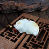 【天然正品】天然新疆籽料细腻油润度佳瑞兽（招财辟邪）和田玉吊坠项链46.3*23.1*19.8MM（皆取最大值）中性款现售价：3880！030425AH78 商品缩略图2