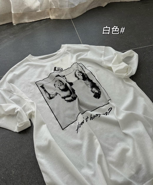 小众Martine Ros*e 🙉小猴子印花tee 商品图2
