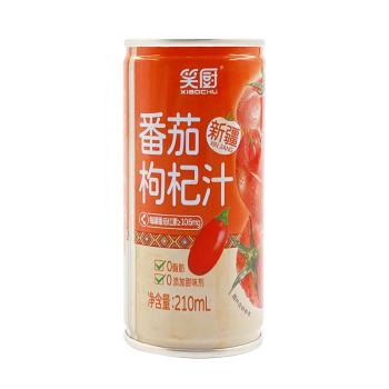 笑厨（XIAOCHU）新疆枸杞番茄汁210ml*24罐0添加鲜榨复合果蔬汁富含番茄红素饮品 /粮油调味 /调味品 /西式酱料 商品图0