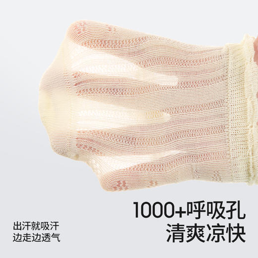 贝肽斯儿童袜子夏季女童花边公主袜网眼薄款新生婴儿宝宝中筒袜 商品图1