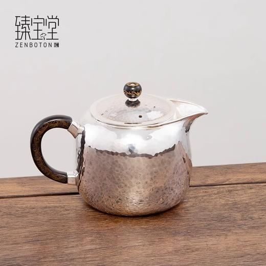 臻宝堂银壶999纯银泡茶壶纯手工锤纹德钟鹰嘴壶高端茶具足银小壶德钟鹰嘴壶(经典款)150ml 商品图0