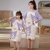 【可外穿的亲子家居服】夏季短袖睡裙薄款甜美卡通韩版中大童母女款睡裙休闲可外穿家居服。ry 商品缩略图4