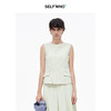 [徐梦洁同款]SELFWHO亚麻混纺西装马甲半身裙女夏新款淡人系套装 商品缩略图0