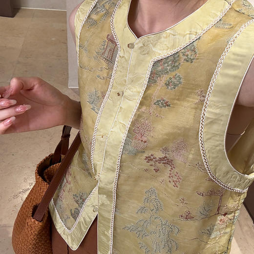 【现货】良木礼刺绣马甲（6615） 商品图1