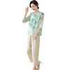 FW 9486雪纺套装时尚洋气大码两件套洋气印花 商品缩略图4