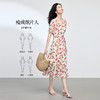 【专属特价】熙世界夏日穿搭法式浪漫围裹碎花连衣裙女高级感V领长裙2025夏款 商品缩略图2