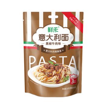 鲜禾意大利面香辣黑椒牛肉味 湿面免煮意面速食面条方便面 255g/袋装 /粮油调味 /方便食品 /方便面 商品图5