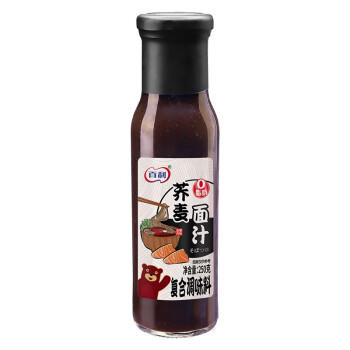 百利 0脂肪荞麦面汁 乌冬面挂面凉面调味汁面条蘸汁 250g /粮油调味 /调味品 /西式酱料 商品图0