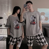 【GZ】无忧购情侣款日常短袖短裤家居服套装 商品缩略图6