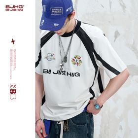 BJHG不计后果 美式复古运动短袖T恤男款夏季潮牌防晒速干半袖体恤