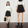 OLrain欧芮儿黑色不规则腰头短裤女夏2025新款气质百搭显瘦休闲裤 商品缩略图3