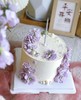 紫罗兰鲜花蛋糕(鲜花按当天采购搭配)-低糖处理 商品缩略图4