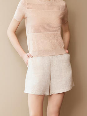 【亚麻短款】25年夏季新品女士100%亚麻休闲透气薄款高腰直筒裤