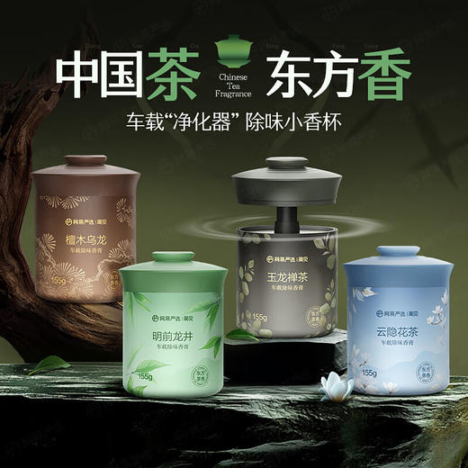 网易严选车载固体香膏车载香薰车载香水香氛 车内除异味摆件礼物 明前龙井 商品图3