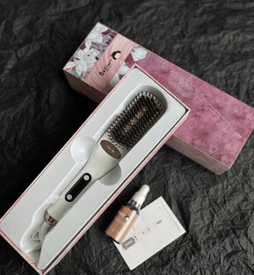 授权zp！日本水蒸气直发梳  自然卷必备  懒人造型神器 商品图0