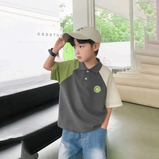 49元2件贝叮熊潮童冰氧酷棉抗菌抑菌短袖polo衫T恤 商品图2