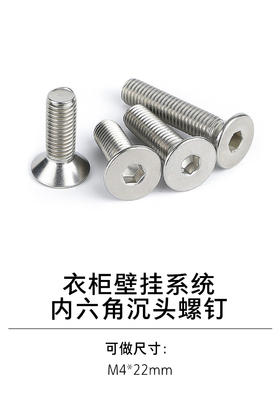 1-衣柜壁挂系统-8-壁挂系统内六角沉头螺钉