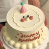 ［小白熊简约手绘蛋糕］ 商品缩略图0
