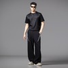 PINLI品立2025春季新款男士宽松撞色拼接直筒休闲长裤B252117078 商品缩略图4