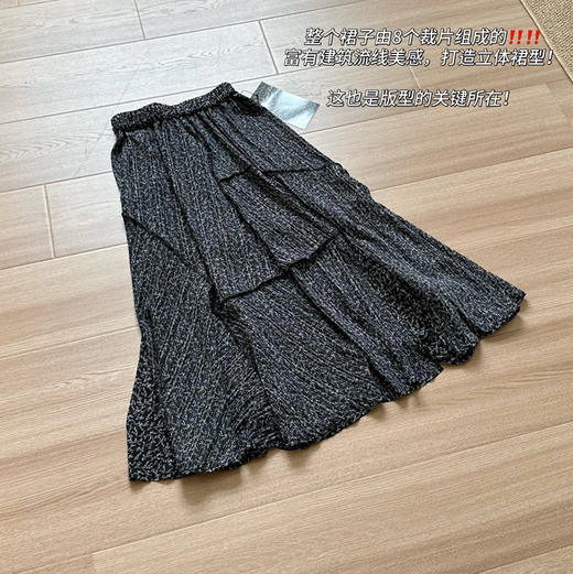 超有氛围感的碎花开叉半裙裙子 商品图6