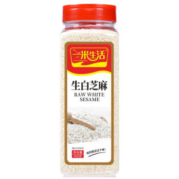 一米生活 生白芝麻 500g 去皮脱皮白芝麻 烧烤撒料 烘焙烹饪原料 /粮油调味 /调味品 /复合调味料 商品图1