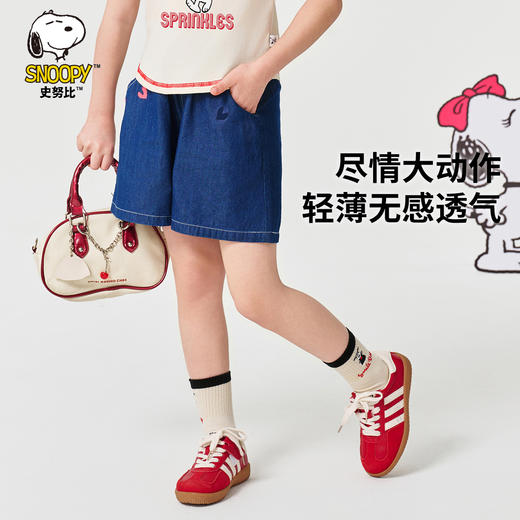 【130-165】【史努比】女童夏款牛仔短裤 商品图4