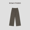 ROMI STUDIO100%亚麻天然麻结肌理后松紧腰直筒长裤 RWCSXB1737 商品缩略图2
