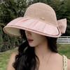 【戴上氛围感瞬间拉满】夏季防晒大檐空顶渔夫帽女新款蝴蝶结可扎马尾遮阳防紫外线帽子户外太阳帽。ry 商品缩略图6