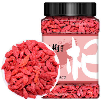 硃碌科 红枸杞250克半斤罐装 宁夏原产干货枸杞子免洗泡茶甜品炖汤配料 /粮油调味 /南北干货 /果茎食补干货 商品图0