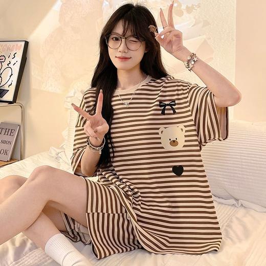 【甜美家居服！拿捏少女心】夏季短袖睡衣女士新款套装胖mm大码200斤可爱韩版卡通家居服。ry 商品图2
