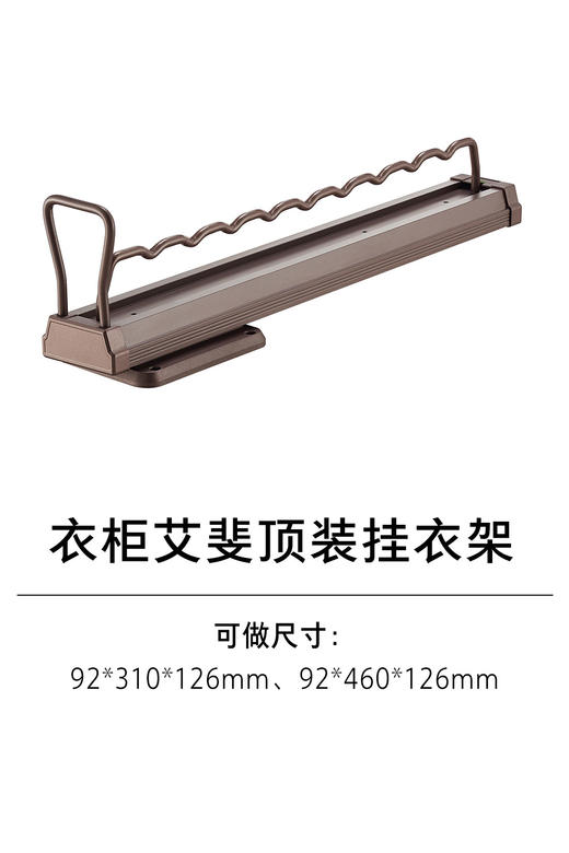 1-衣柜收纳五金-收纳篮、收纳盒-2-艾斐顶装挂衣架 商品图0