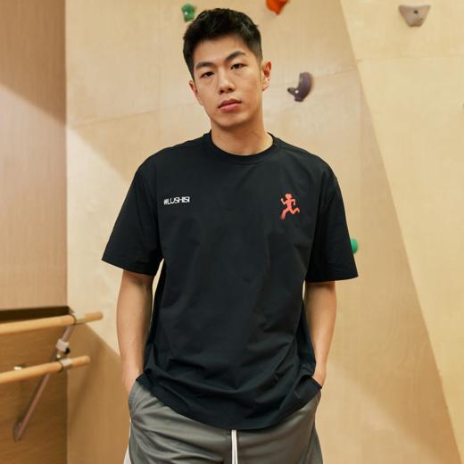 LUSHISI瞬影主题吸湿排汗运动短袖T恤美式街头篮球训练健身衣速干 商品图3