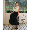 OLrain欧芮儿黑色显瘦花苞半身裙女夏季2025新款A字高腰西装裙子 商品缩略图3
