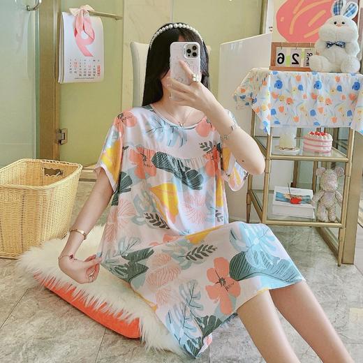 【棉绸睡衣！享受睡眠】棉绸睡裙女春秋夏薄款睡衣韩版甜美少女网红直播爆款家居外穿裙子。ry 商品图1