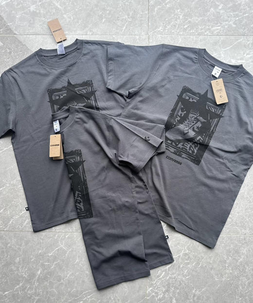 全新正品日版匡威25新款全棉气流纺印花短袖T恤断码捡漏，25年新款日版 官网9000+日元 Weapon印花
尺码L XL 商品图0