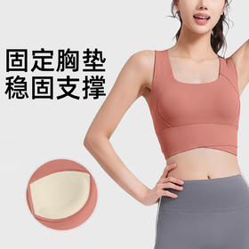 跃牌【瑜堂系列】高腰交叉运动内衣女防震跑步聚拢背心式健身瑜伽内衣JYMN187