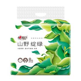 心相印向野而生柔厚无香四层M码抽纸90抽*8包DT43090