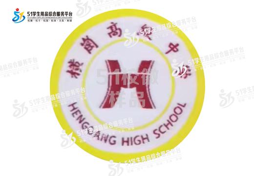 通版深圳市龙岗区横岗高级中学级织唛校徽礼服贴章可缝烫现货发51 商品图2