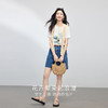 【初夏新品】熙世界休闲文艺风印花T恤女短袖圆领宽松减龄体恤上衣2025夏新款 商品缩略图2