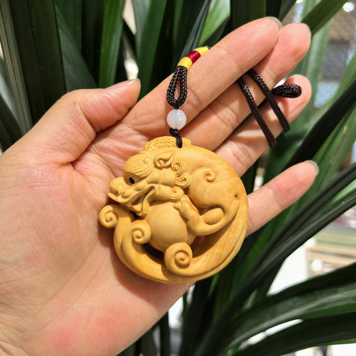圆貔貅°黄杨挂件/把件 商品图0