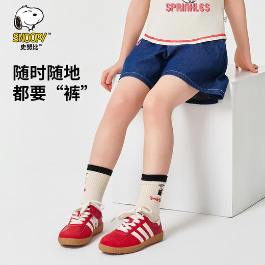 【130-165】【史努比】女童夏款牛仔短裤 商品图2