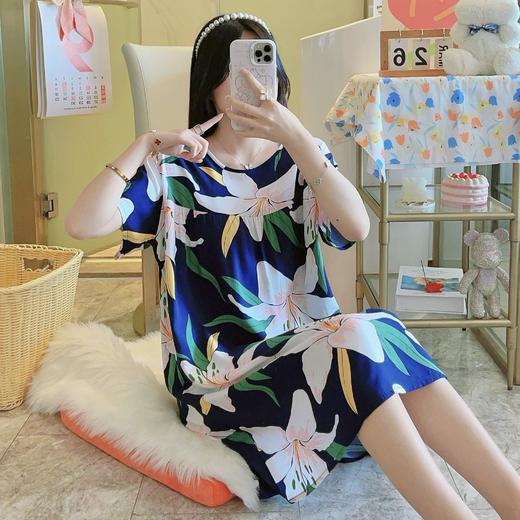 【棉绸睡衣！享受睡眠】棉绸睡裙女春秋夏薄款睡衣韩版甜美少女网红直播爆款家居外穿裙子。ry 商品图8