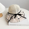 【即遮阳又显脸小】蝴蝶结蕾丝渔夫帽新款显脸小夏季户外出游遮阳防紫外线韩版太阳帽。ry 商品缩略图3