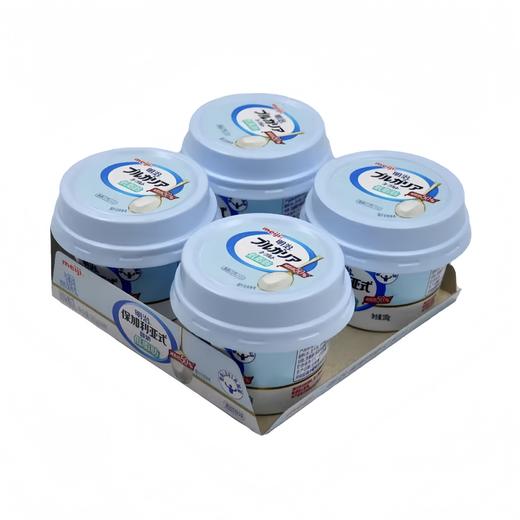 明治保加利亚式酸奶清甜原味风味酸乳100g*4杯/组 商品图0