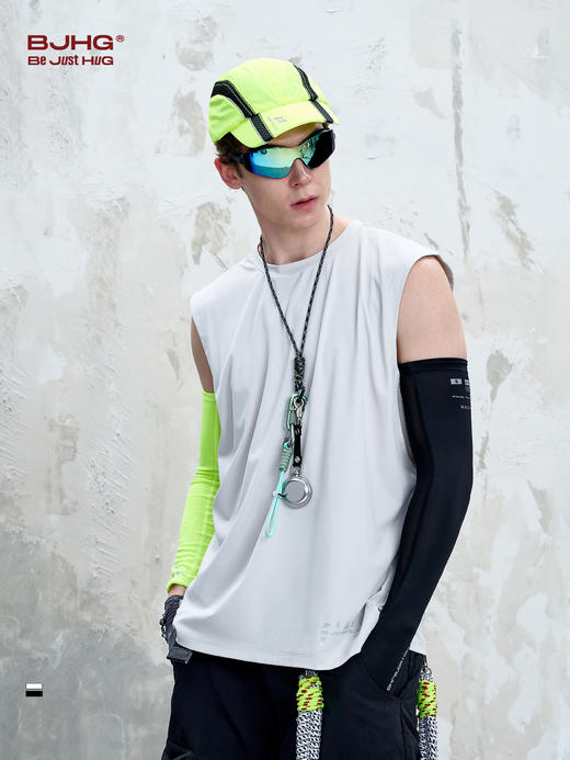 BJHG不计后果 凉感防晒背心男款夏季宽松户外运动轻盈透气无袖t恤 商品图1