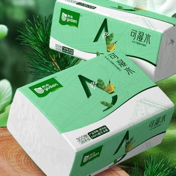 雨森（YUSEN） 可湿水抽纸3层100抽*24包M码 餐巾纸面巾纸巾卫生纸原生木浆整箱 /家庭清洁/纸品 /清洁纸品 /抽纸 商品图2