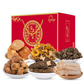 菌益菌宴万家礼盒6罐大礼包 南北干货特产菌菇山珍礼盒 送礼送长辈 /粮油调味 /南北干货 /组合干货