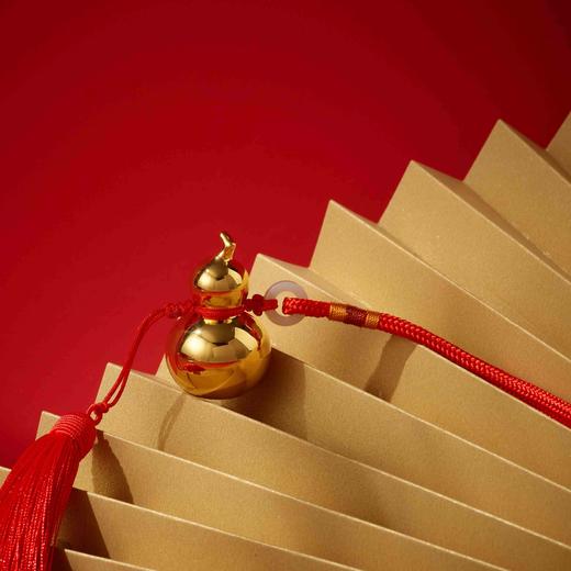 【6F】国瓷永丰源 宝葫芦-金宝42mm（满金款 送红色流苏绳） 商品图3