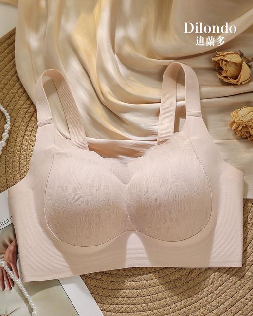 新品大胸薄杯时尚蕾丝宽肩带聚拢内衣女无磁收副乳调整无钢圈文胸2118449 商品图3