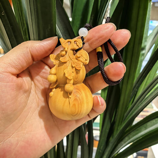 精雕葫芦°黄杨木把件/挂件 商品图0
